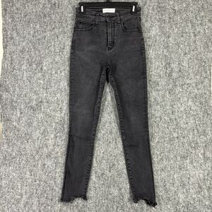 Abercrombie & Fitch Jeans Womens 2 Long Super Skinny Ankle High Rise Stretch Raw